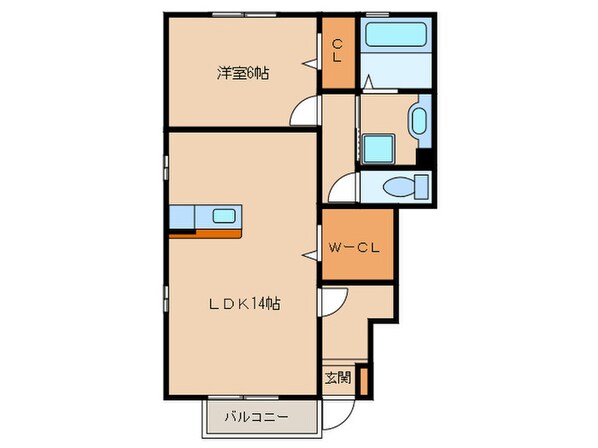 ソラ－レフ－カＡ棟の物件間取画像